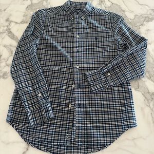 boys ralph lauren button down shirt size L (14-16)